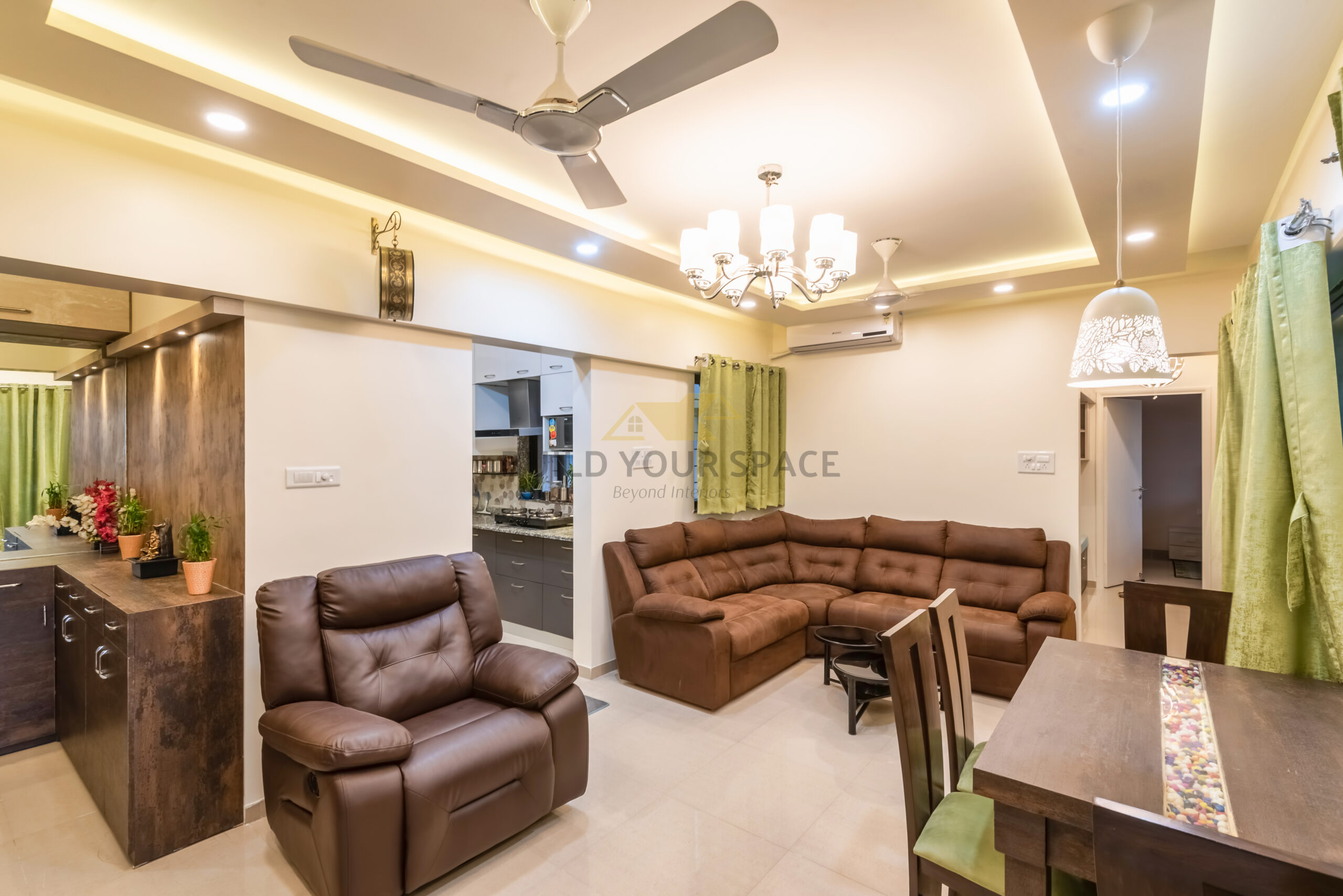 living room interior, hall interior in kharadi